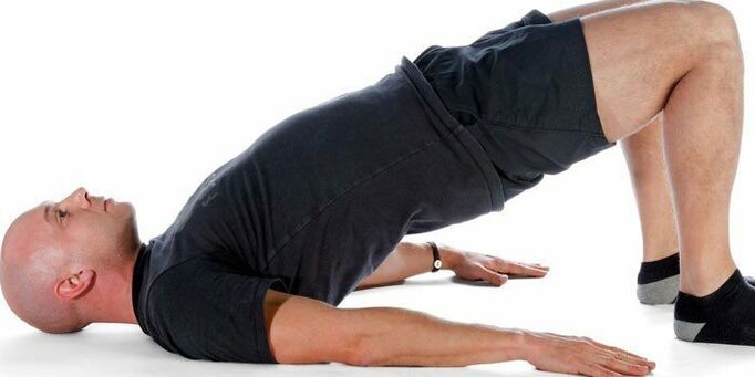 Performing the exercise Male arch to improve potency